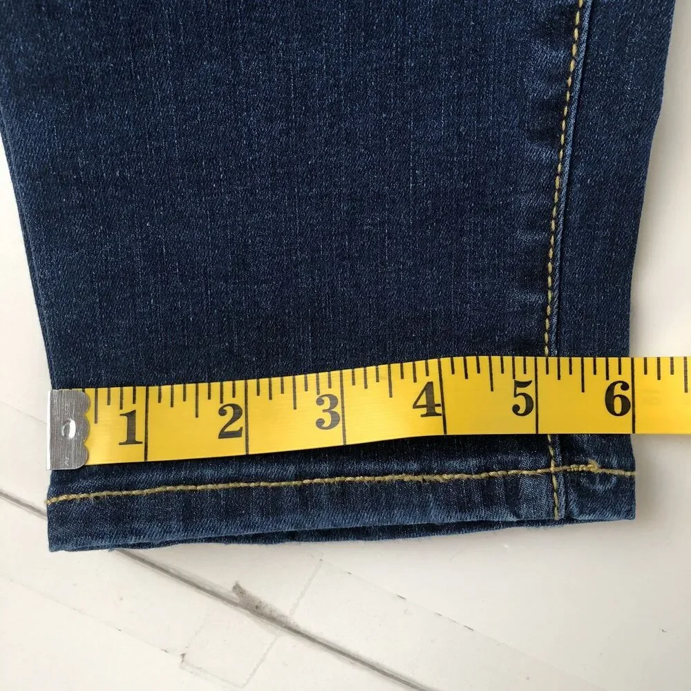 ⁠Cat & Jack Girls Jeggings Dark Vintage Blue Distressed Denim Jeans Size 18 NWT